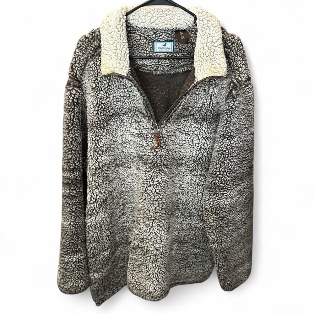 Properly Tied Sherpa Quarter-Zip Pullover | Men’s XL ❄️🦆